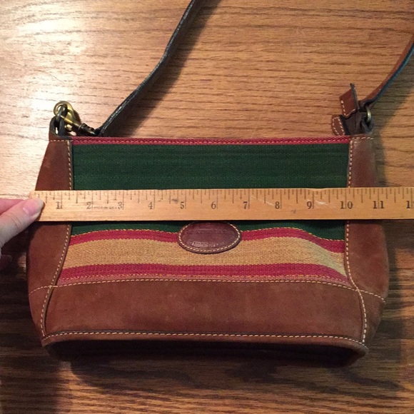 Cedeno Sturdy Leather and Tapestry Crossbody Bag - Picture 10 of 13